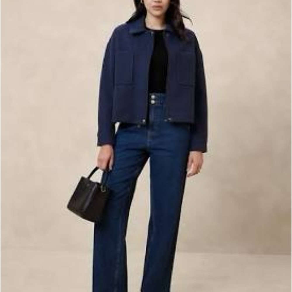 Banana Republic Dark Blue Utility Jacket